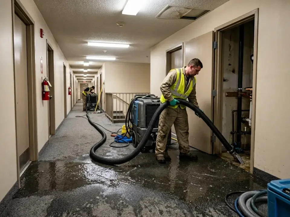 multi-unit-apartment-hallway-f-005 — frequently asked questions, Emergency Burst Pipe Water Extraction & Removal in West Pue…